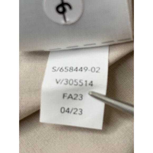 Athleta Brooklyn Heights New Wide Leg Pant Size 20 Recycled Material Beige RZ - Picture 10 of 12